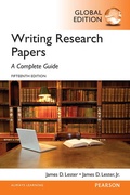 Cover: Writing Research Papers: A Complete Guide, Global Edition - Pearson Education Limited