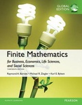 Cover: Finite Mathematics for Business, Economics, Life Sciences and Social Sciences with MyMathLab, Global Edition - Pearson Education Limited