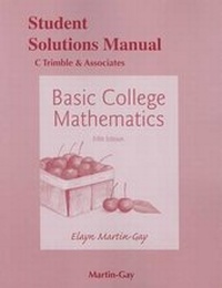 Enlarge image Cover: Student's Solutions Manual for Basic College Mathematics - Pearson