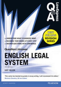 Enlarge image Cover: Law Express Question and Answer: English Legal System(Q&A revision guide) - Pearson Education Limited