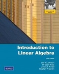 Cover: Introduction to Linear Algebra - Pearson