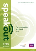 Cover: Speakout Pre-Intermediate 2nd Edition Workbook with Key - Pearson Longman