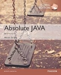 Enlarge image Cover: Absolute Java, Global Edition - Pearson Education Limited