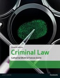 Enlarge image Cover: Criminal Law - Pearson Education Limited