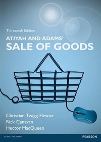 Enlarge image Cover: Atiyah and Adams' Sale of Goods - Pearson Education Limited