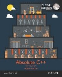 Enlarge image Cover: Absolute C++, Global Edition + MyLab Programming with Pearson eText - Pearson Education Limited