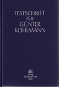 Abbildung von: Festschrift für Günter Kohlmann zum 70. Geburtstag - Otto Schmidt Verlag