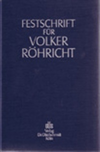 Abbildung von: Festschrift für Volker Röhricht zum 65. Geburtstag - Otto Schmidt Verlag