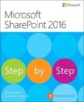 Cover: Microsoft SharePoint 2016 Step by Step - Microsoft Press