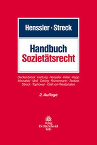 Abbildung von: Handbuch Sozietätsrecht - Otto Schmidt Verlag