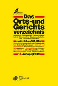 Abbildung von: Das Orts- und Gerichtsverzeichnis - Otto Schmidt Verlag