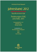 Cover: Jahresband 2012 - Otto Schmidt Verlag