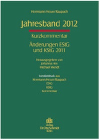 Abbildung von: Jahresband 2012 - Otto Schmidt Verlag