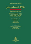 Cover: Jahresband 2010 - Otto Schmidt Verlag