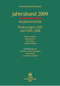Abbildung von: Jahresband 2009 - Otto Schmidt Verlag