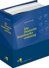Abbildung von: Die Deutsche Handwerksordnung - Erich Schmidt Verlag