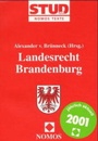 Bild: Landesrecht Brandenburg - Nomos