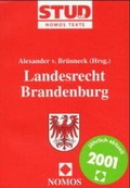 Cover: Landesrecht Brandenburg - Nomos