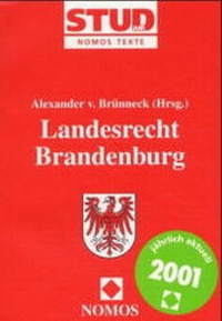 Bild vergrößern Bild: Landesrecht Brandenburg - Nomos