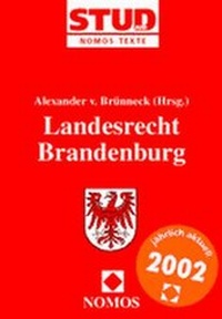 Bild vergrößern Bild: Landesrecht Brandenburg - Nomos
