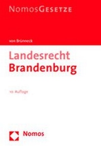 Bild vergrößern Bild: Landesrecht Brandenburg - Nomos