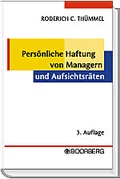 Abbildung von: Persönliche Haftung von Managern und Aufsichtsräten - Boorberg