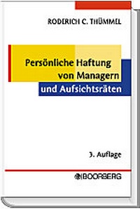 Abbildung von: Persönliche Haftung von Managern und Aufsichtsräten - Boorberg