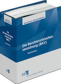 Abbildung von: Die Berufskrankheitenverordnung (BKV) - Grundwerk mit Fortsetzungsbezug - Erich Schmidt Verlag