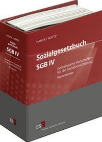 Abbildung von: Sozialgesetzbuch (SGB) IV: Gemeinsame Vorschriften für die Sozialversicherung - Grundwerk mit Fortsetzungsbezug - Erich Schmidt Verlag