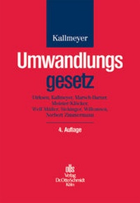 Abbildung von: Umwandlungsgesetz - Otto Schmidt Verlag