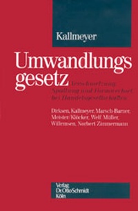 Abbildung von: Umwandlungsgesetz - Kommentar - Otto Schmidt Verlag