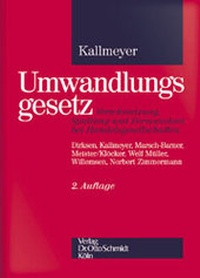 Abbildung von: Umwandlungsgesetz - Otto Schmidt Verlag