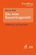 Cover: Das neue Bauvertragsrecht - C.H.BECK