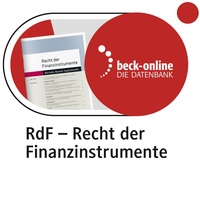 Abbildung von: beck-online. RdF - Recht der Finanzinstrumente - C.H.BECK