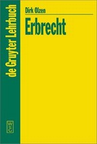Abbildung von: Erbrecht - De Gruyter