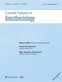 Bild vergrößern Bild: Current Opinion in Anesthesiology - Lippincott