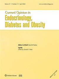Abbildung von: Current Opinion in Endocrinology, Diabetes and Obesity - Lippincott