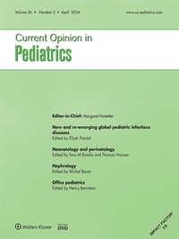 Abbildung von: Current Opinion in Pediatrics - Lippincott