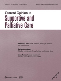 Abbildung von: Current Opinion in Supportive and Palliative Care - Lippincott