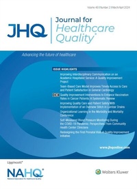 Abbildung von: Journal for Healthcare Quality - Lippincott