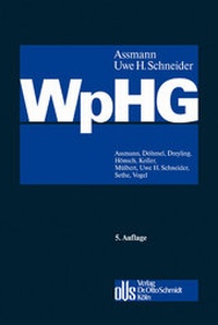 Abbildung von: WpHG - Otto Schmidt Verlag