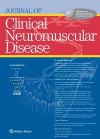 Abbildung von: Journal of Clinical Neuromuscular Disease - Lippincott