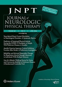 Abbildung von: Journal of Neurologic Physical Therapy - Lippincott