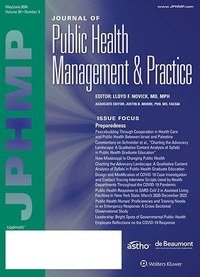 Abbildung von: Journal of Public Health Management & Practice - Lippincott