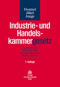 Abbildung von: Industrie- und Handelskammergesetz - Otto Schmidt Verlag