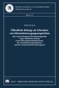 Bild: Öffentliche Belange als Schranken von Informationszugangsansprüchen - Berliner Wissenschafts-Verlag