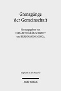 Cover: Grenzg&auml;nge der Gemeinschaft - Mohr Siebeck
