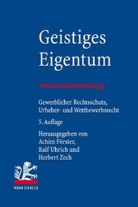 Abbildung von: Geistiges Eigentum - Mohr Siebeck