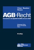 Cover: AGB-Recht - Otto Schmidt Verlag