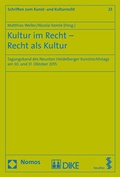 Cover: Kultur im Recht - Recht als Kultur - Nomos